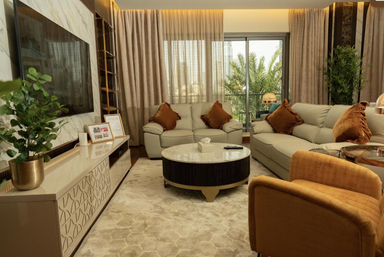 Luxury 3 Bedroom - Direct View To Burj Khalifa Dubai Exterior photo